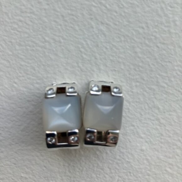 Hermes Jewelry - Hermes Medor Moonstone and Diamond Earrings